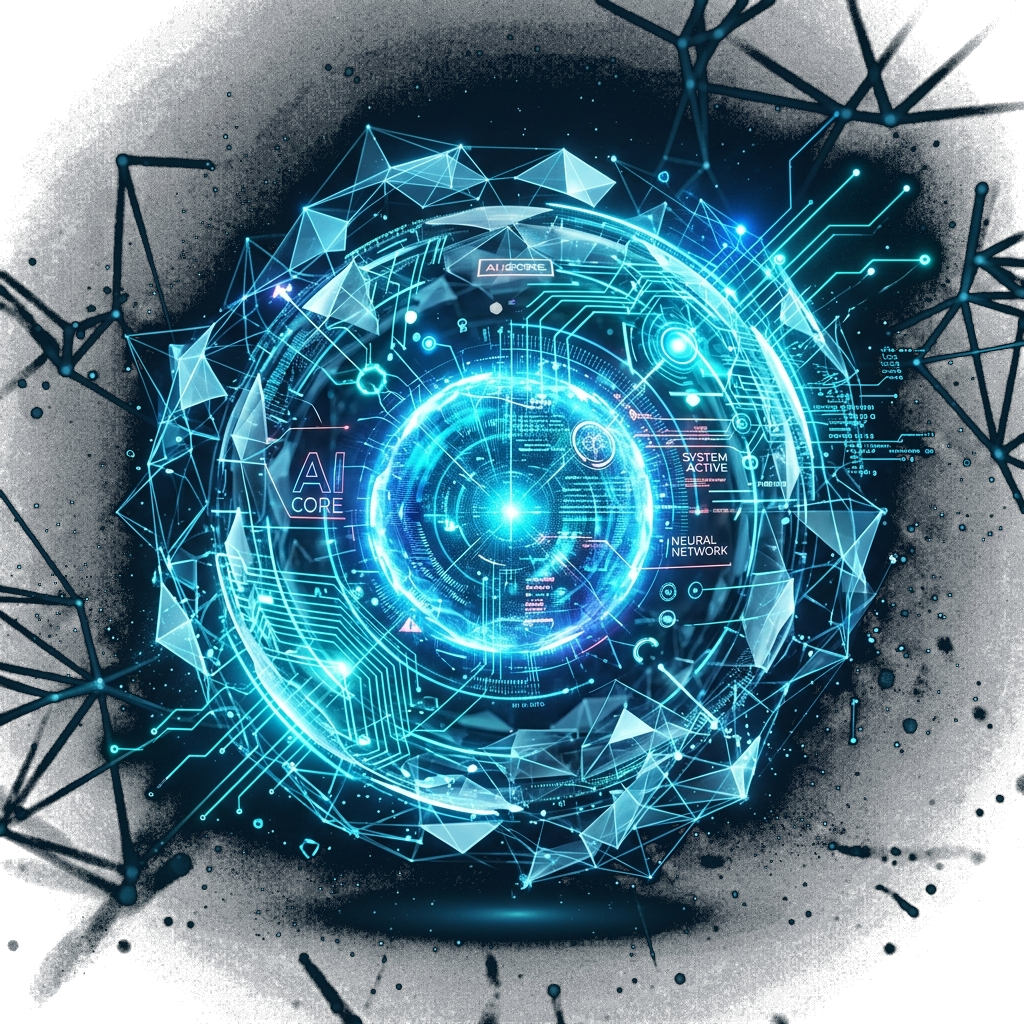 AI Neural Network Core Visualizer